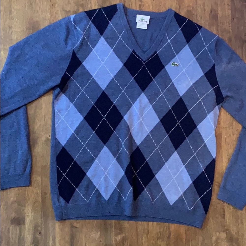 Lacoste Argyle sweater